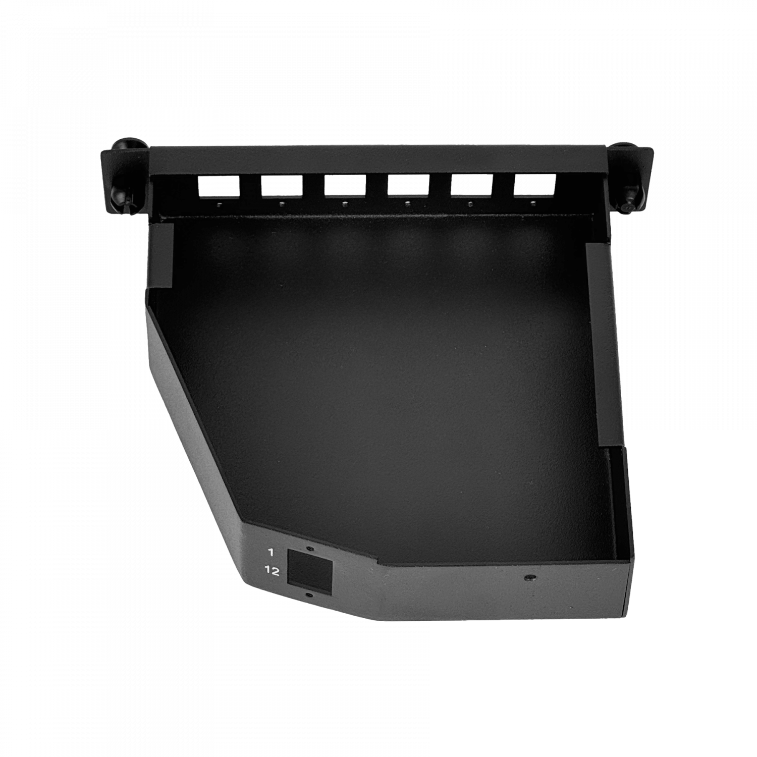 Cassette Vacío para Panel 1U-3P 130mm 6-SC/LC 1-MPO Negro Metálico - CAVACIO 4