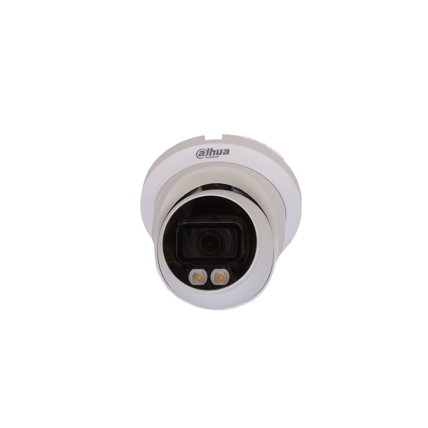 Cámara Domo Dahua 4MP Full Color Fijo 2.8mm PoE IR30m IP67 MicroSD WizSense 4