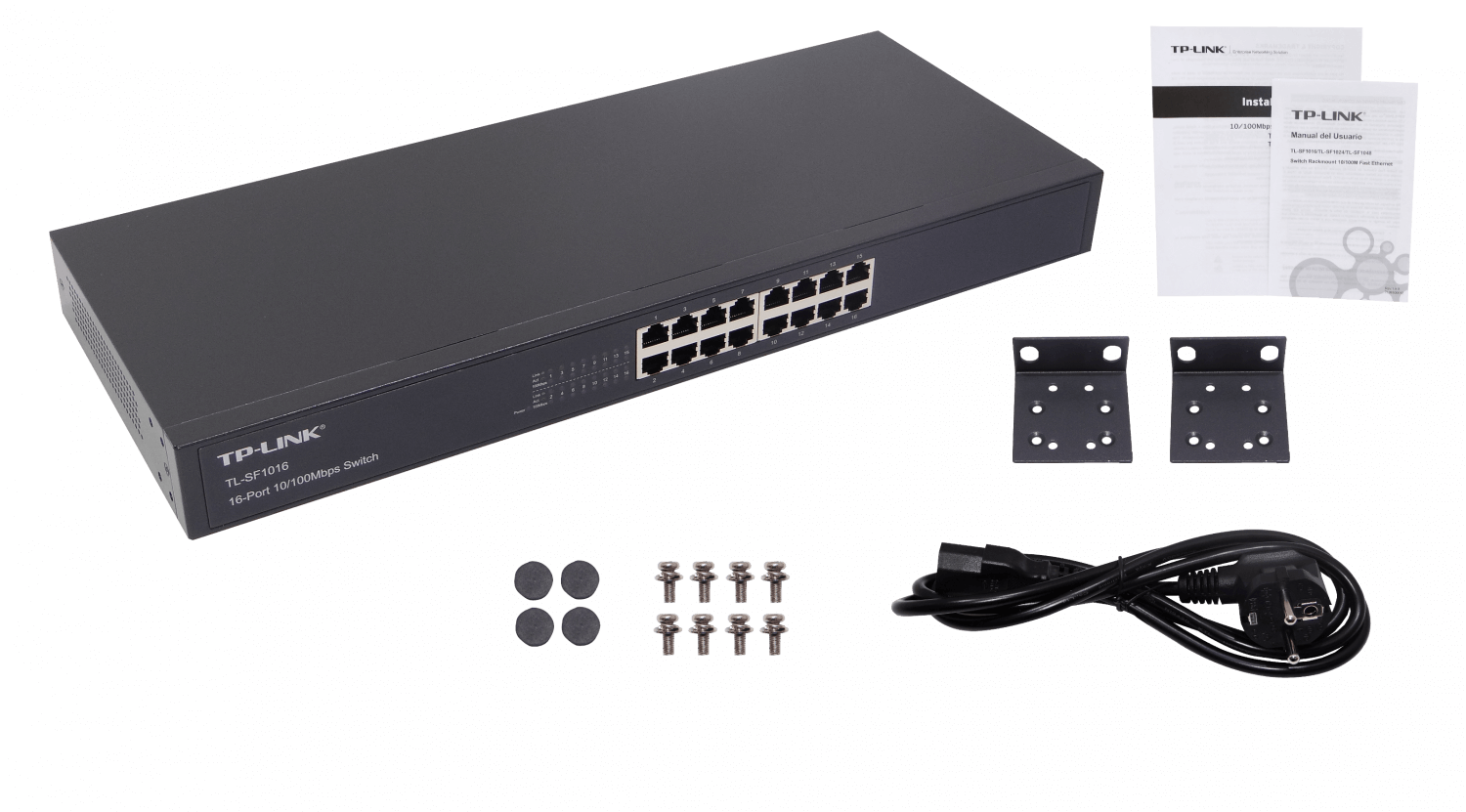 Switch TP-LINK TL-SF1016 16 Puertos 10/100Mbps, Montaje en Rack, Auto MDI/MDIX, Plug&Play, No Admini 3