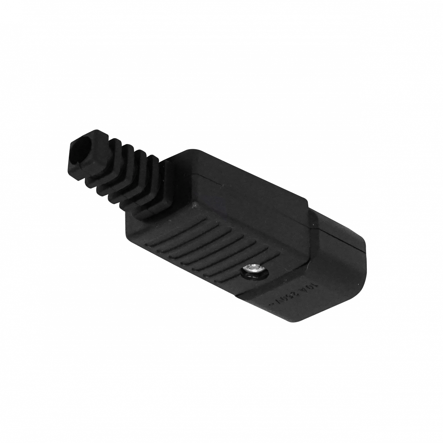 Enchufe Macho C14 Volante Computacion 10A Negro 1