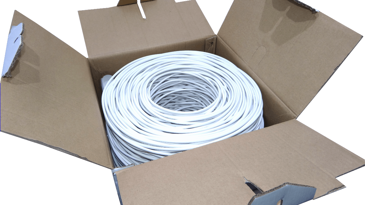 Cable F/UTP LINKCHIP Blanco Exterior AWG25/0.45mm CCA 305mt Aleación 3