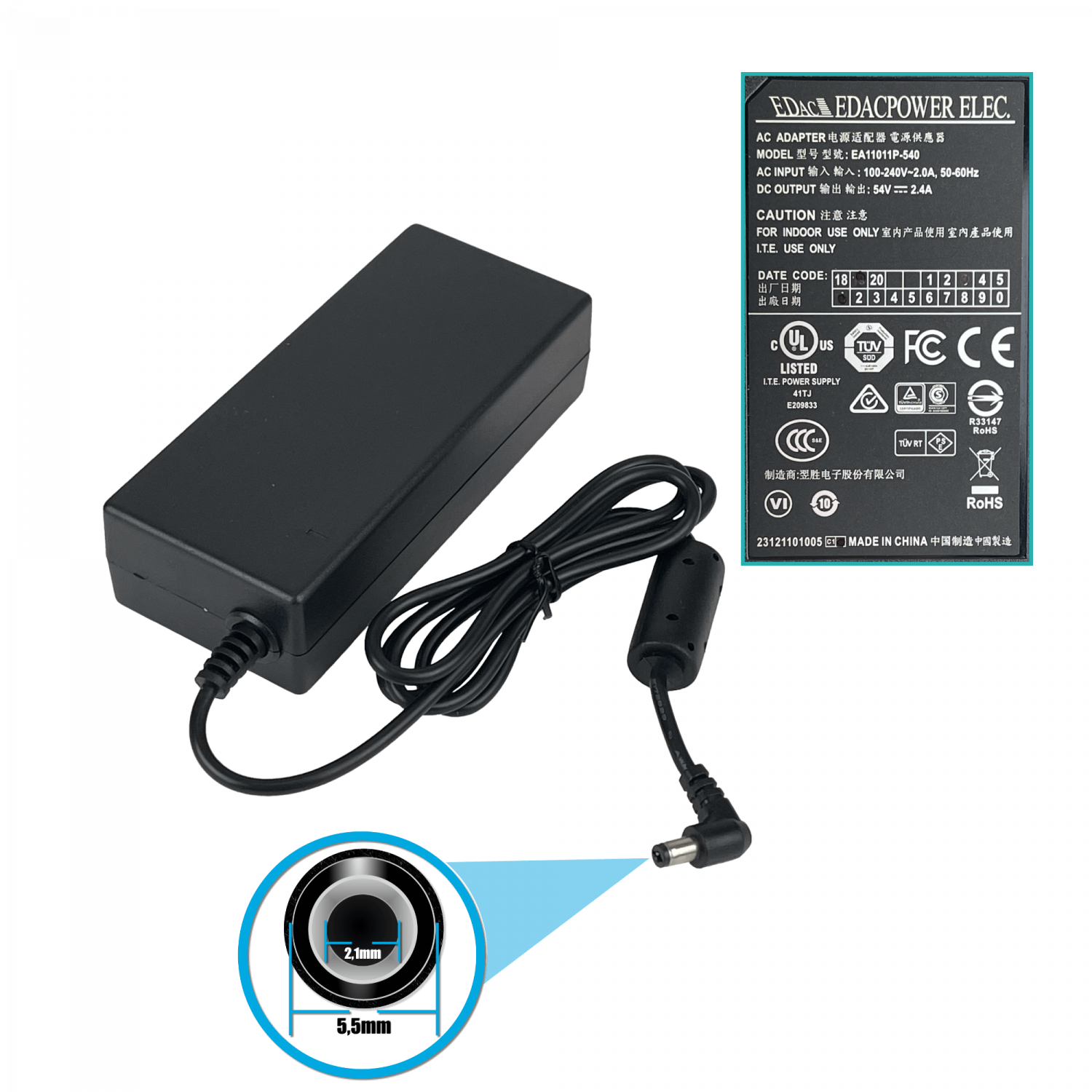 Hub Inyector PoE+ de 4 Puertos PLANET HPOE-460, 120W, Soporte Gigabit, Potencia 54V  3