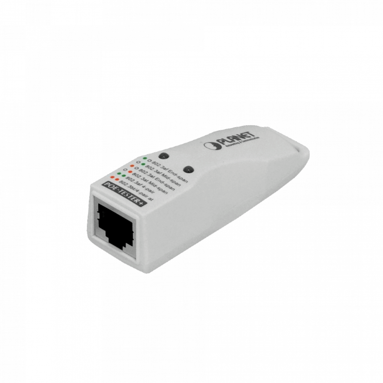 PLANET Probador Tester PoE++ af/at Indicador MID-SPAN END-SPAN 1-RJ45 3
