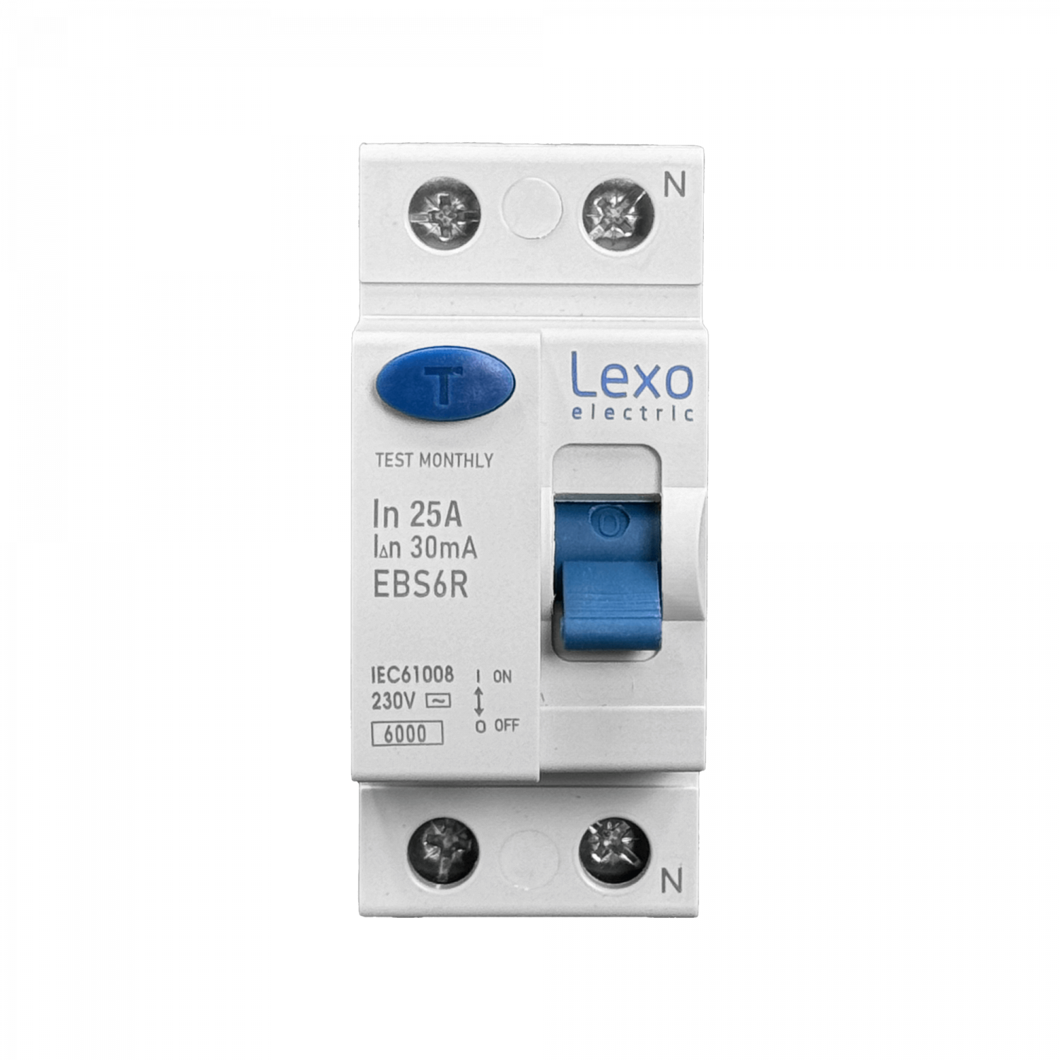 LEXO 2x25A 2P 30mA Interruptor Diferencial RKN Proteccion Riel-Din 4