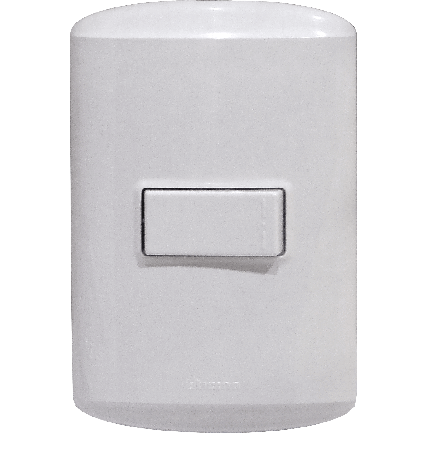 BTICINO MODUS 1-INTERRUPTOR-10A UNIPOLAR-912 C/BASE/TAPA BLANCA ARMADO 2