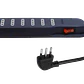BTICINO 5MT 6-ENCHUFES ALARGADOR NEGRO 10A ZAPATILLA SWITCH-PILOTO - Miniatura 1