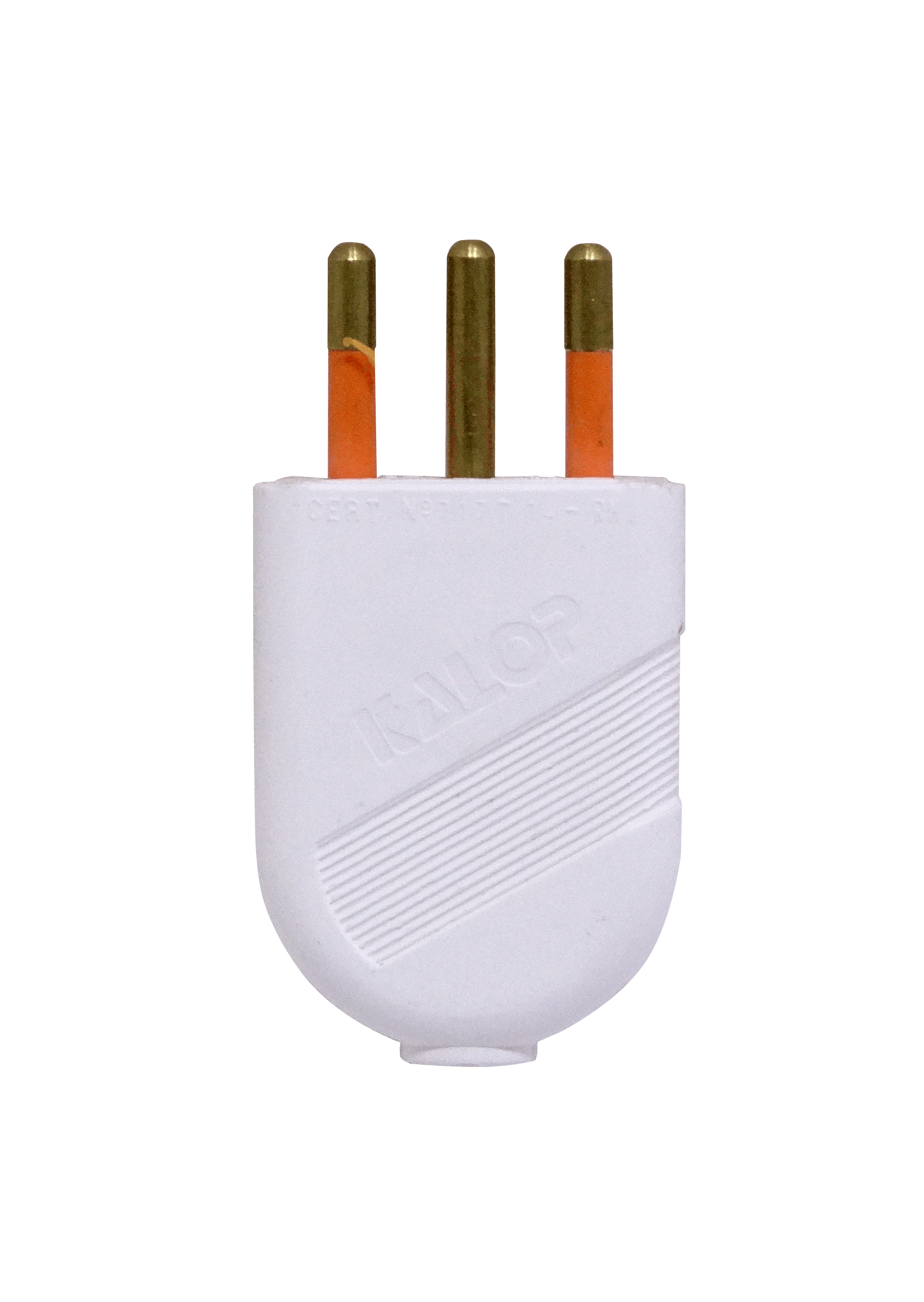 KALOP 2P+T Blanco 10A SEC-60477 Enchufe Macho Volante c/Tierra KL44404 1