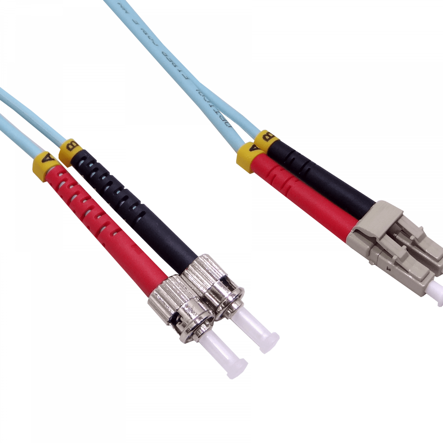 3mt LC-ST OM3 Multimodo MM Duplex Jumper Fibra 3.0mm 50/125um LSZH 1