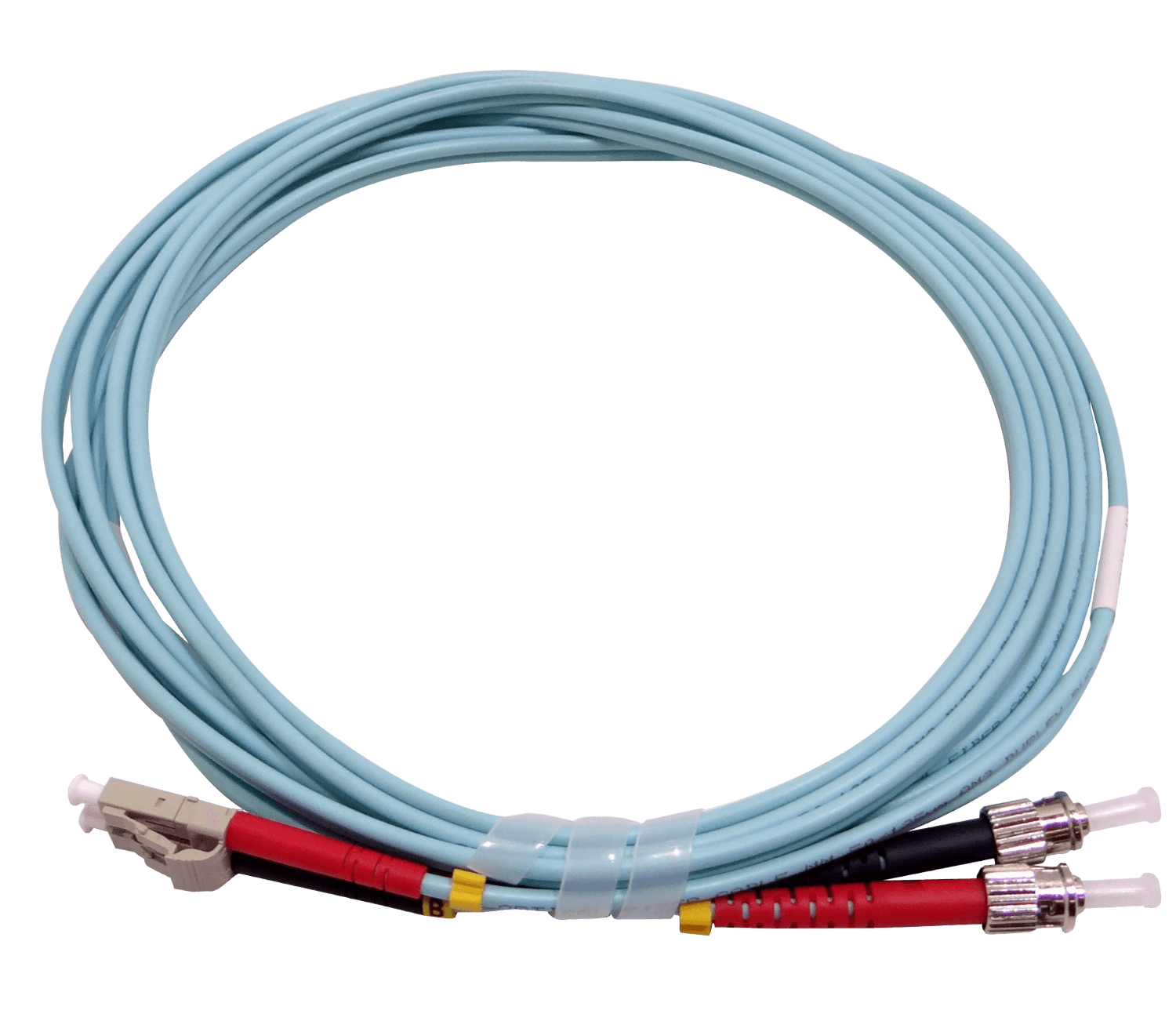3mt LC-ST OM3 Multimodo MM Duplex Jumper Fibra 3.0mm 50/125um LSZH 3