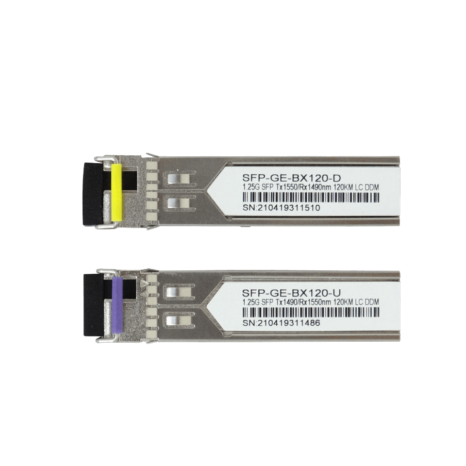 1-LC 120km Pareja SFP WDM Bidireccional 1550nm/1490nm 1,25Gbps 1.25g 1