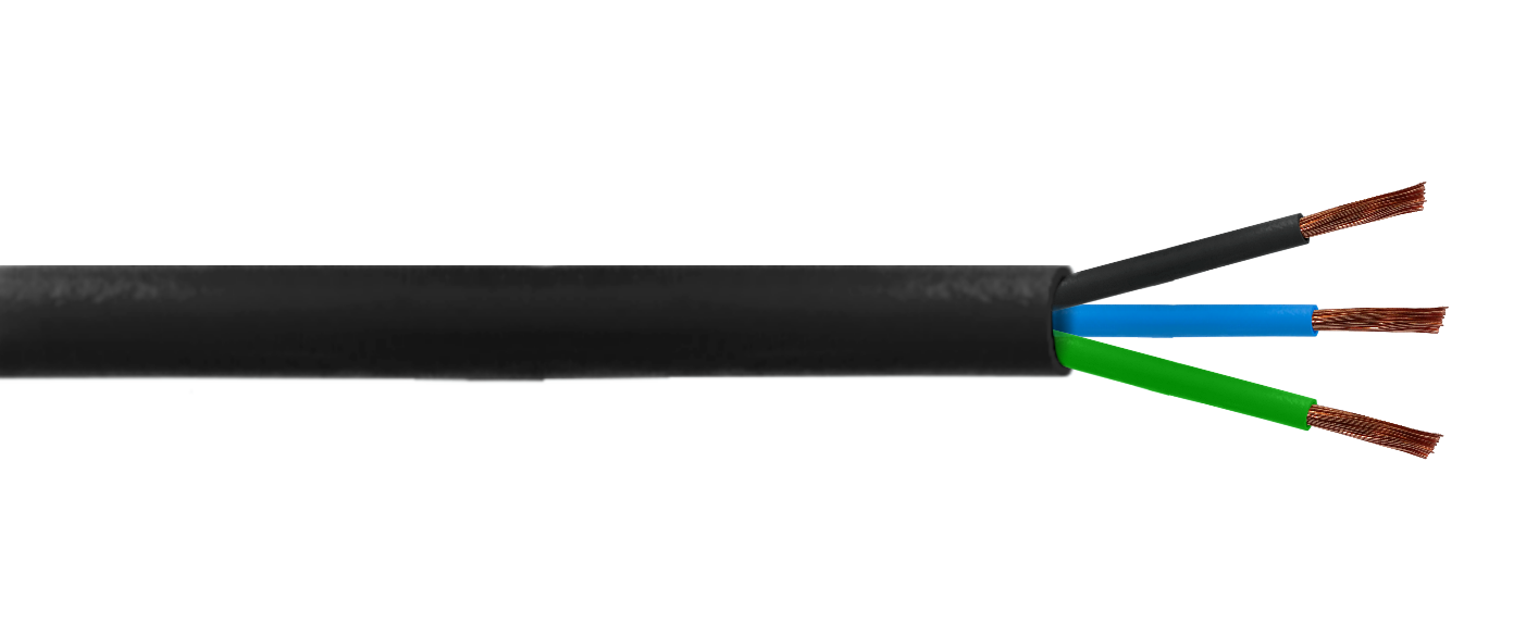Cable Eléctrico Negro 3x4.0mm RVV 100 Metros 18-26A Flexible 1