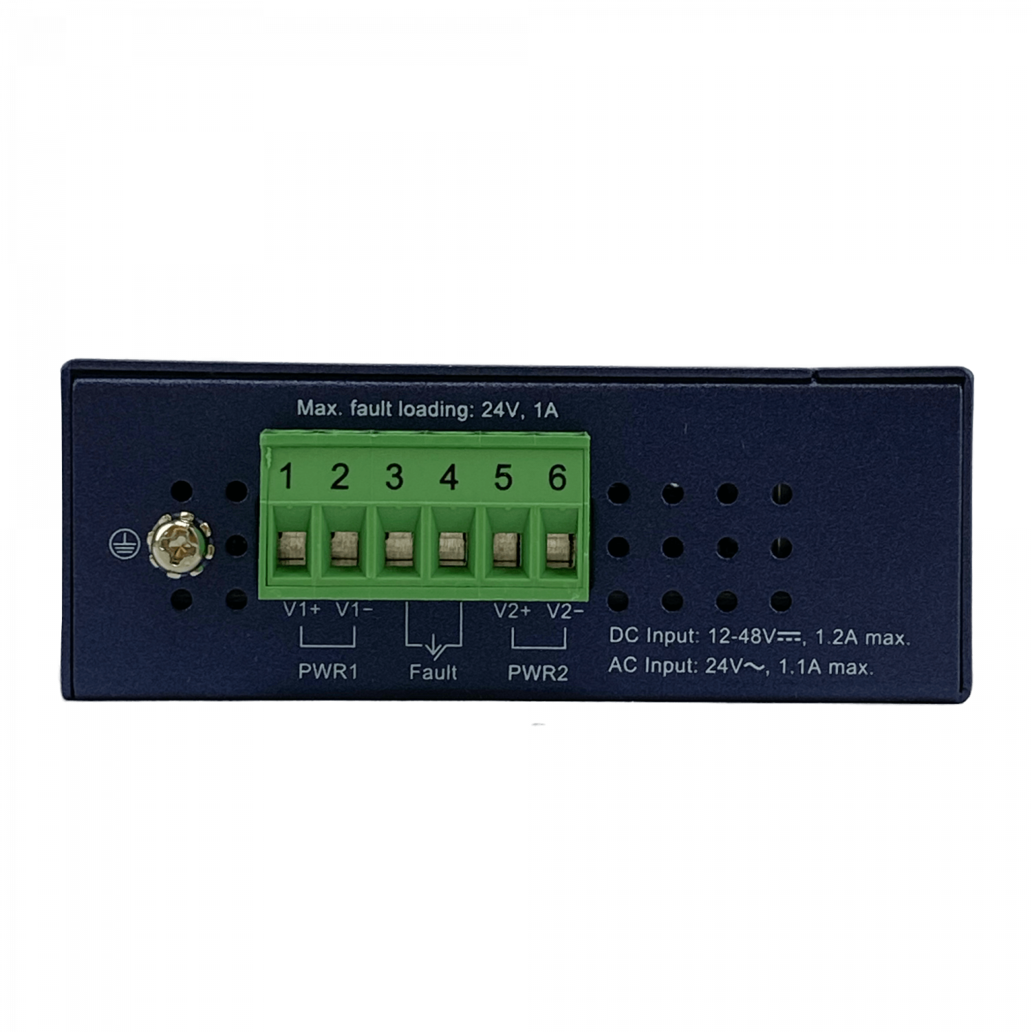 PLANET 8-100 Switch Industrial Riel-DIN no-Admin req/12-48VDC/24VAC 7