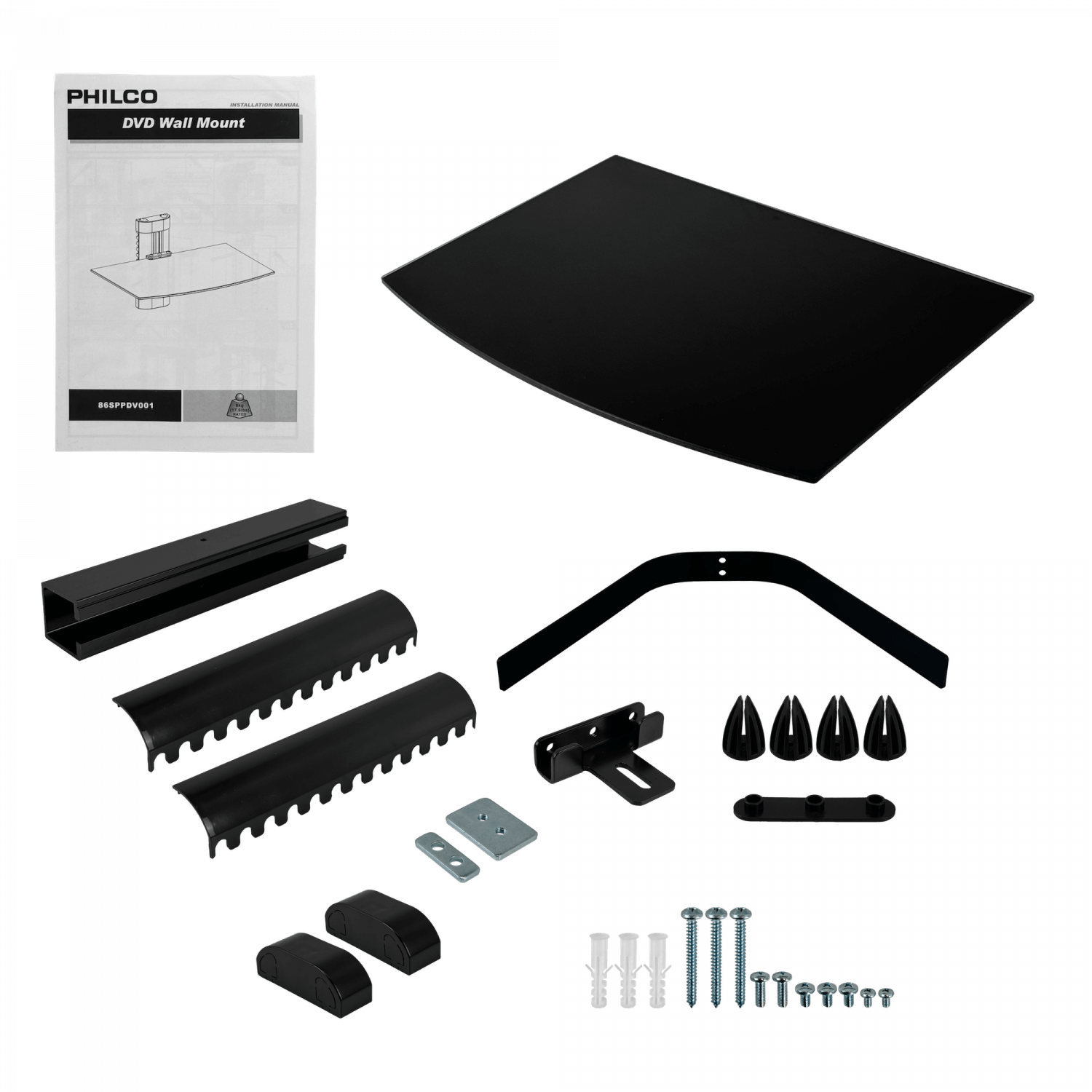 PHILCO 1-Bandeja Vidrio 8kg 360x250x5mm Soporte DVD-BLURAY-DECO 4