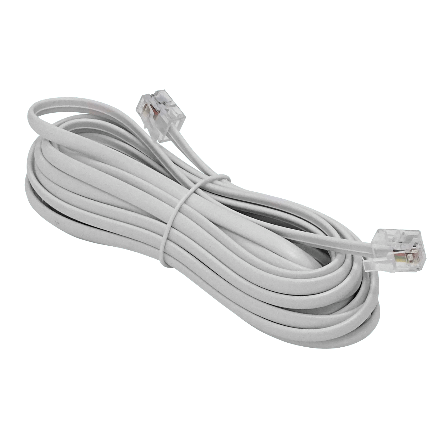 4,5mt Marfil Cable Telefonico 4-Conductores RJ11/14 M-M 6P4C Extension 1