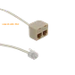 Y 2-RJ11-Hembra 1-RJ11-Macho 6P4C RJ14 - Miniatura 1