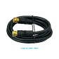 Cable RG59 Coaxial MACROTEL F-M F-M, 1 Metro, Color Negro - Miniatura 1