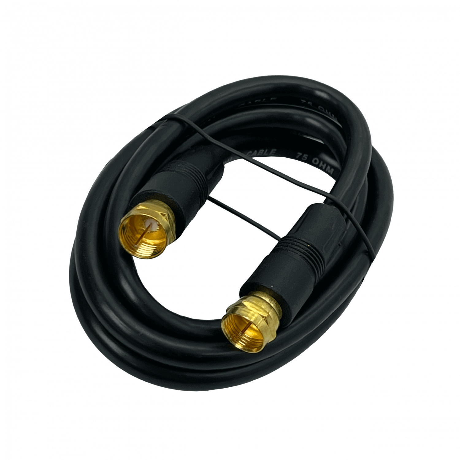 Cable RG59 Coaxial MACROTEL F-M F-M, 1 Metro, Color Negro 2