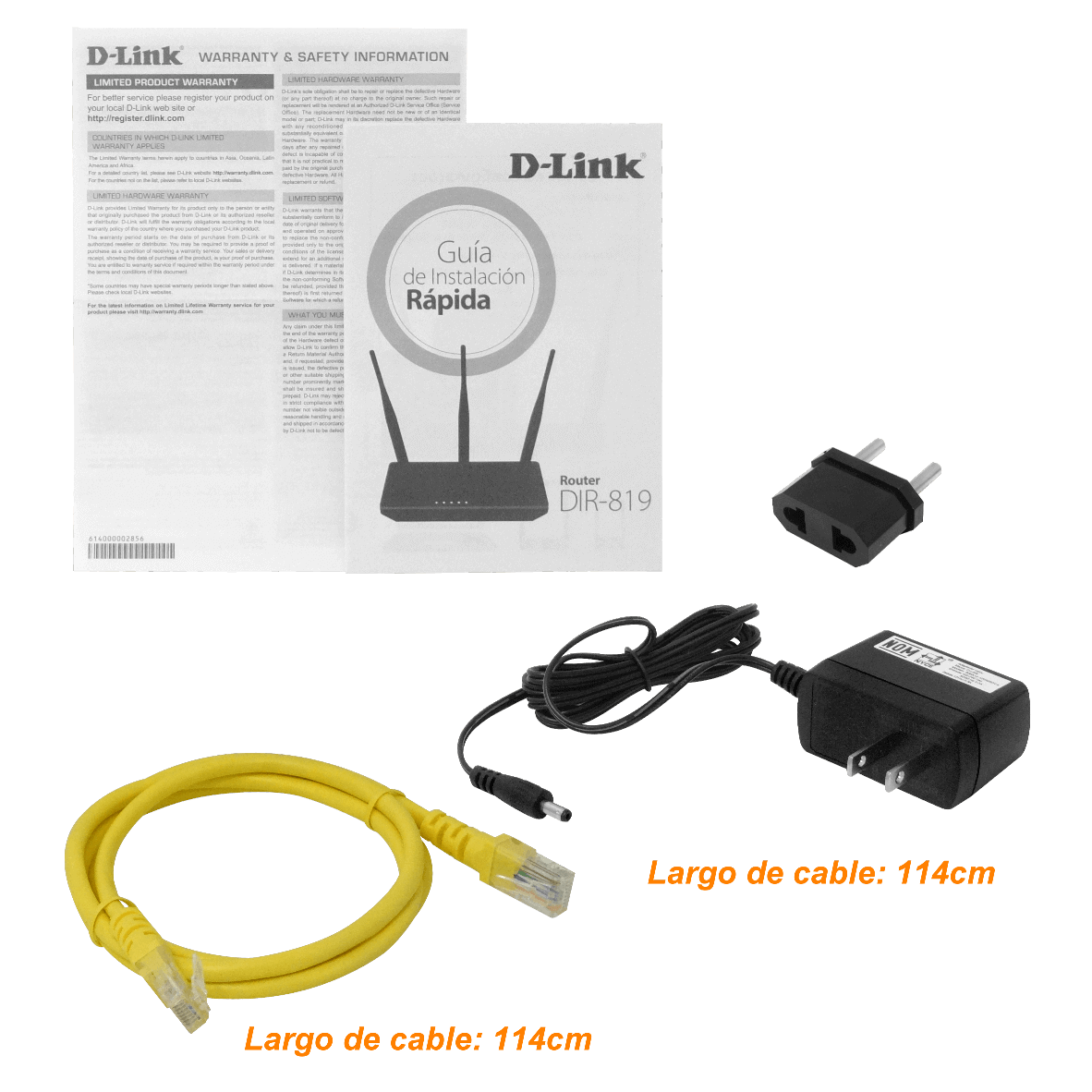 Router D-LINK Wireless AC750 Dual-Band D-Link DIR-819, Antenas de alta potencia 1