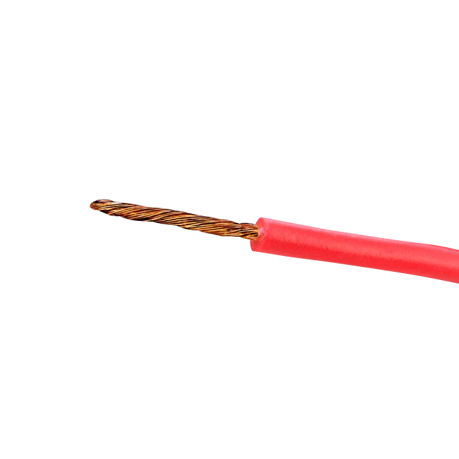 Cable Conductor Rojo 1x26AWG Cobre 0,13mm² Aislado PVC 100m 1