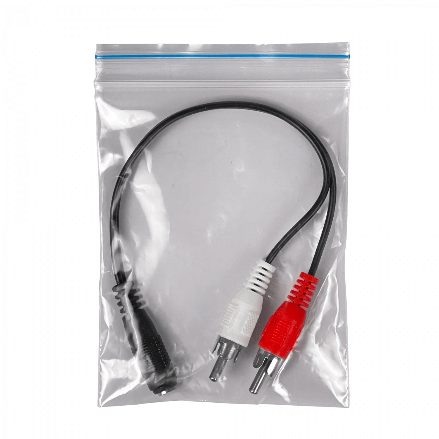 Cable de Audio 2 RCA Macho a 1 Jack 3.5mm Hembra, 0.5m, Plug Estéreo 1