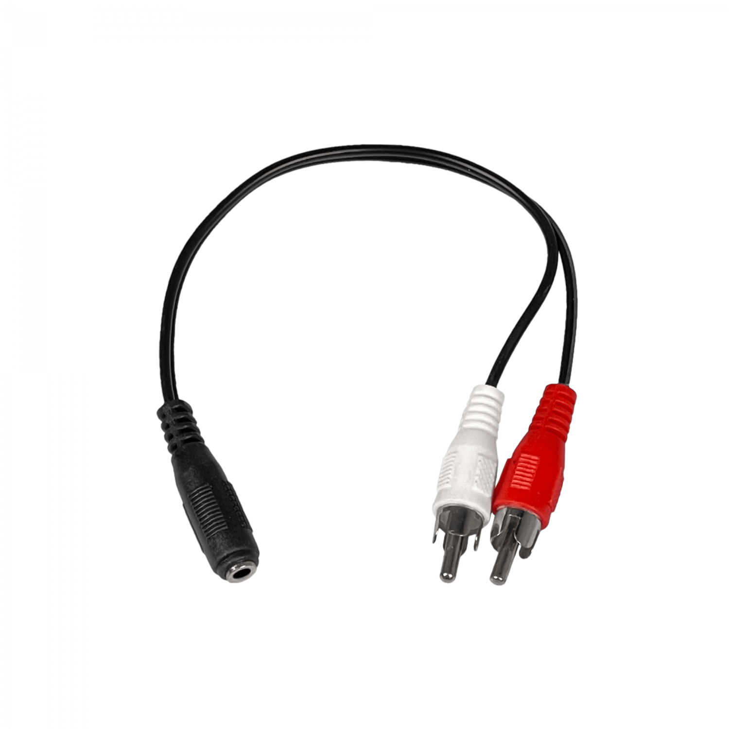 Cable de Audio 2 RCA Macho a 1 Jack 3.5mm Hembra, 0.5m, Plug Estéreo 2