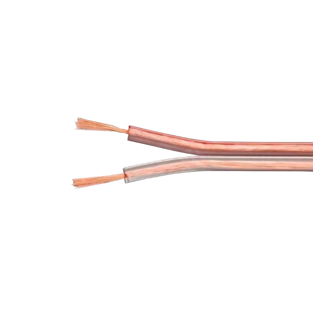 Cable Paralelo Multifilar 2x18AWG Cobre, 2x0.75mm², 100m, Transparente 2