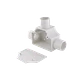 LINKCHIP 25mm Tee con Tapa para Tubo PVC Blanco Derivacion en T - Miniatura 1