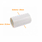 LINKCHIP 25mm Copla PVC para Tubo Blanco - Miniatura 1