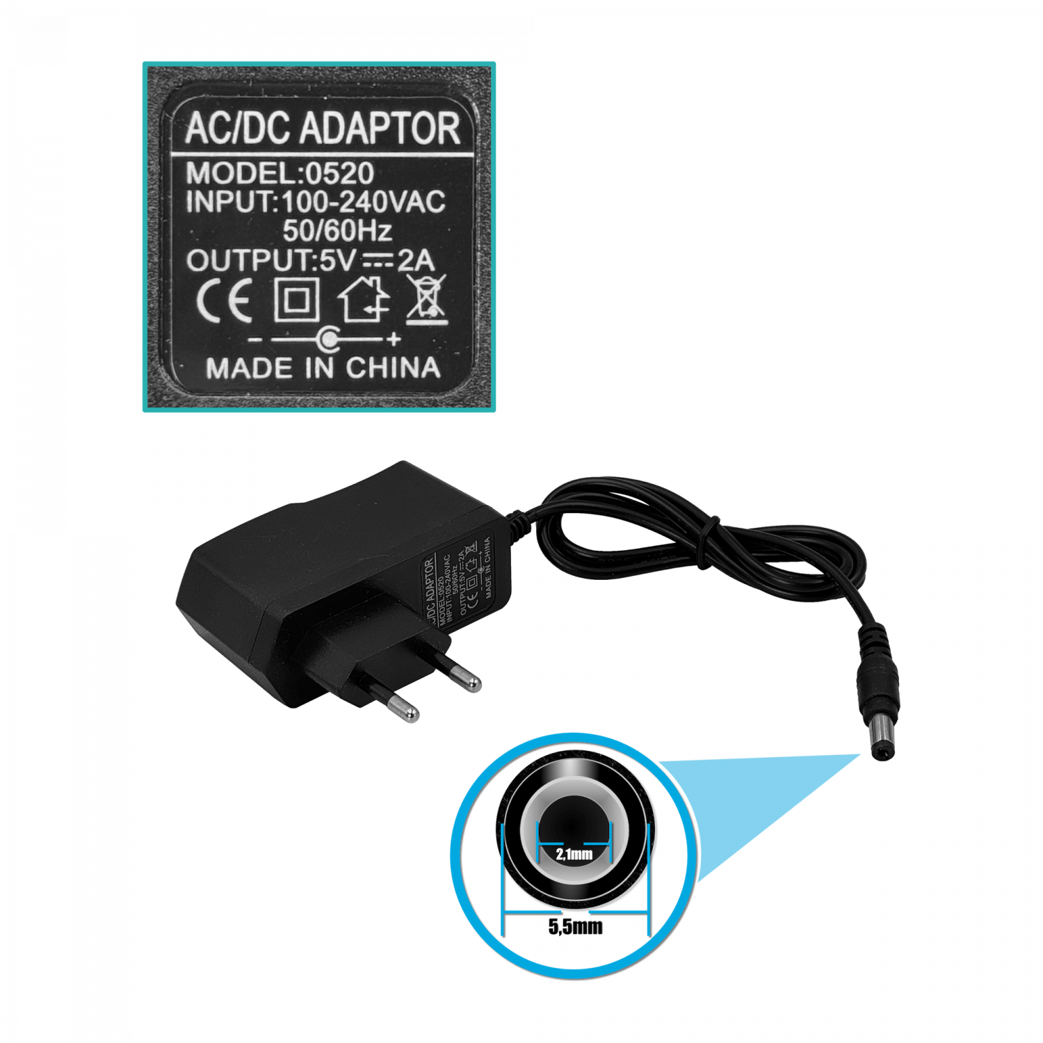 Splitter HDMI 1x8 v1.3, 1080p, 1 Entrada a 8 Salidas, Fuente 5V 2A 5