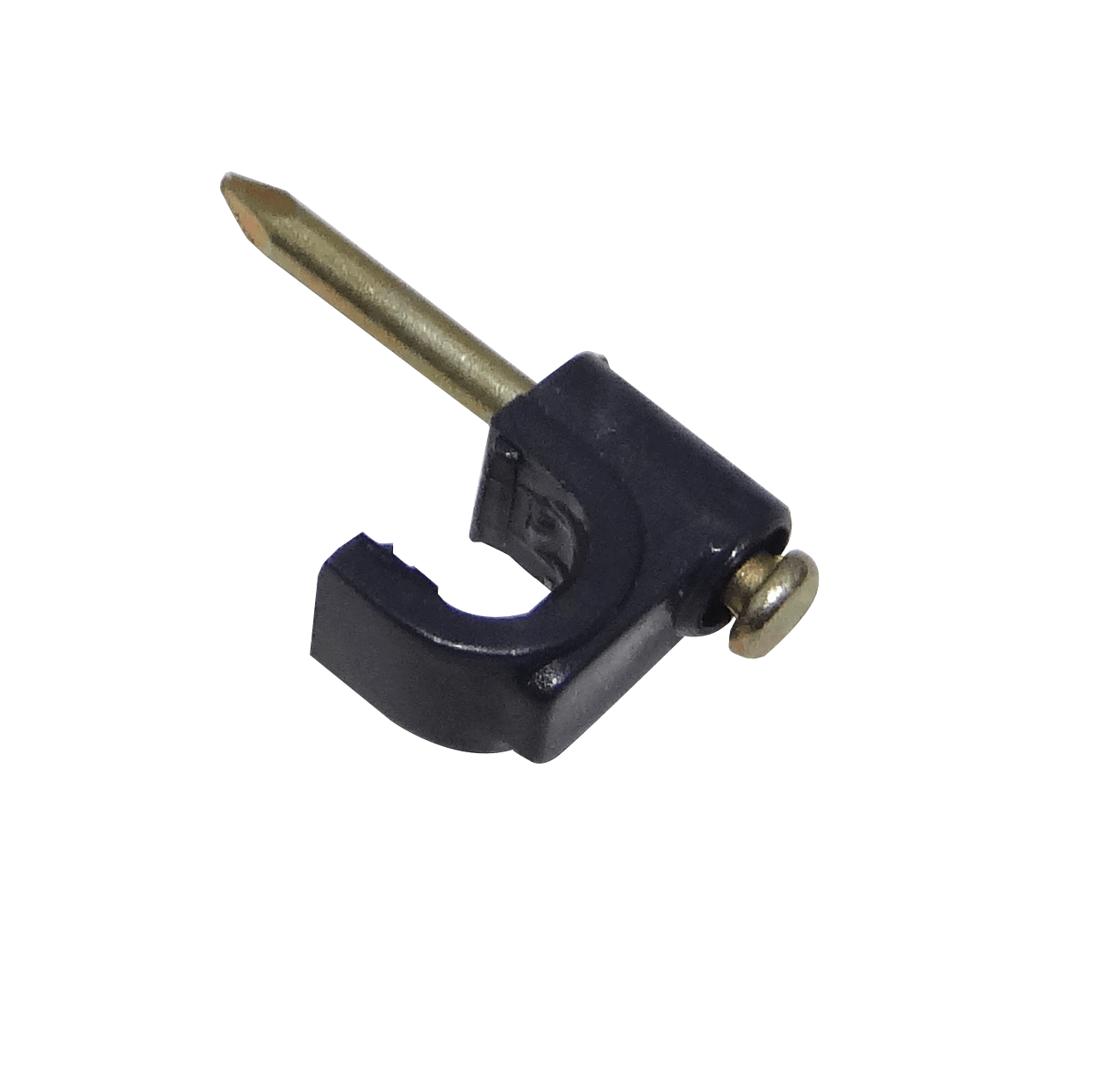 KALOP 50-UN C6 Negra 6x6mm Clavo-15x2mm Zincado Sujeta-Cable Coaxial 2