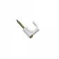 KALOP 50-UN C8 Blanca 8x8mm Clavo-12x2mm Zincado Sujeta-Cable Coaxial - Miniatura 3