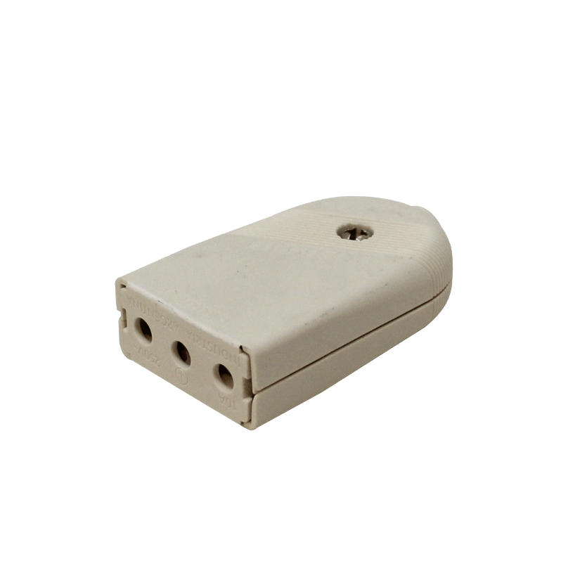 KALOP Hembra 2P+T Blanco 10A Enchufe Volante con-Tierra KL44422 2