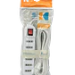 KALOP 5mt 6-IH Alargador Blanco 10A Zapatilla Piloto-Interrupt KL50234 - Miniatura 2