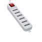 KALOP 5mt 6-IH Alargador Blanco 10A Zapatilla Piloto-Interrupt KL50234 - Miniatura 3