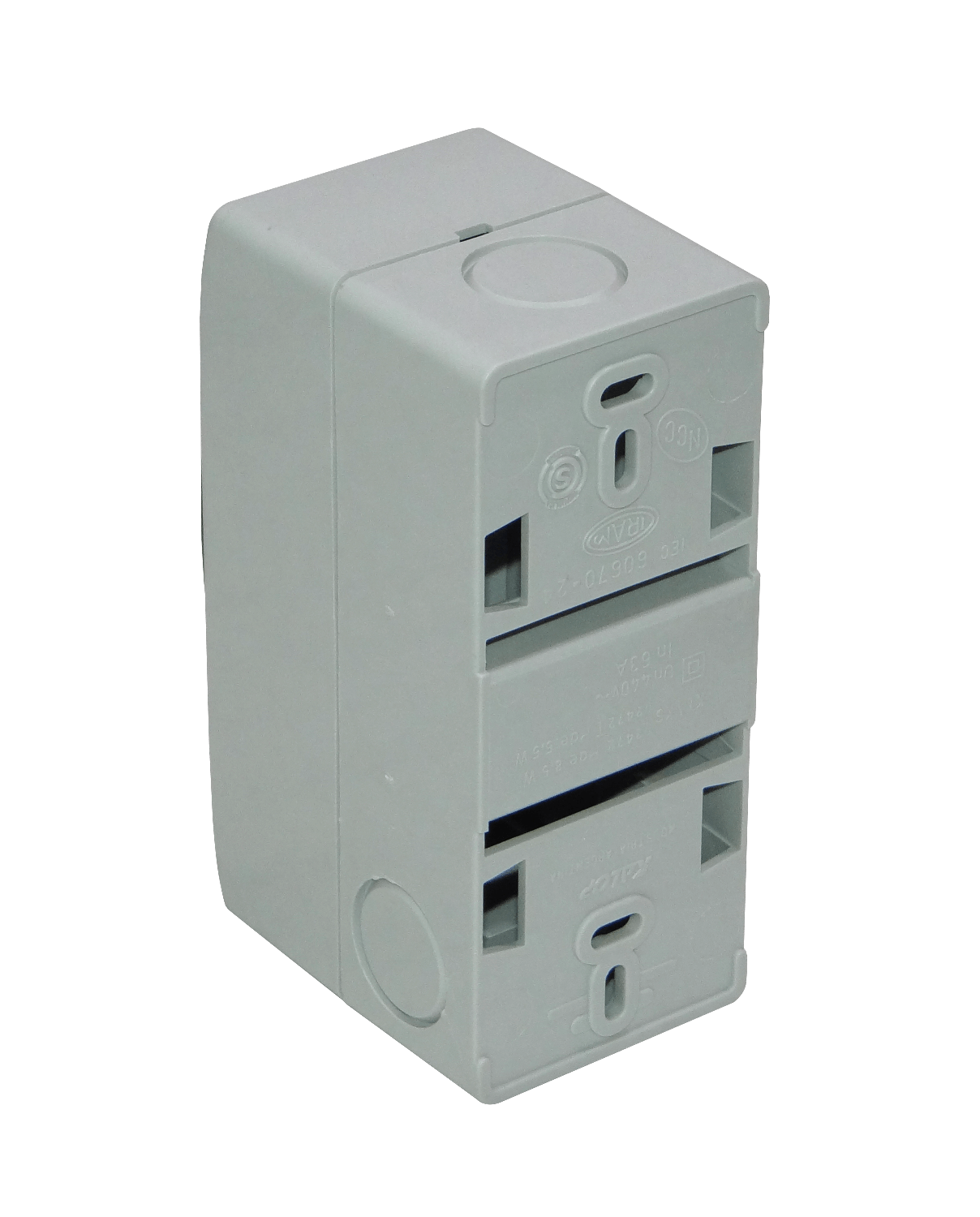 KALOP c/Tapa 18mm-Ancho 46mm-Alto Caja Plastica p/Automaticos Riel Din 3