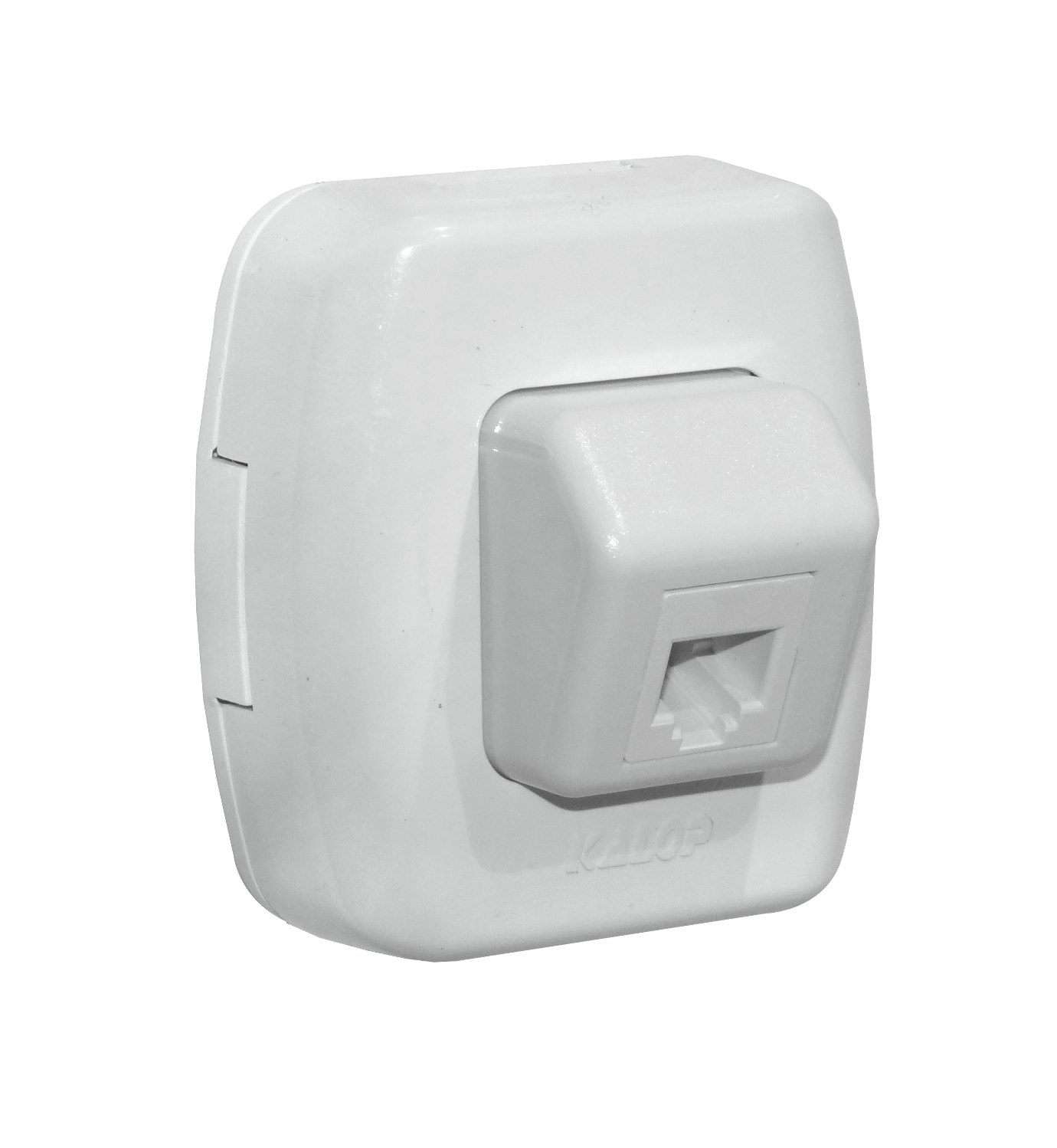 KALOP Roseta RJ11/RJ14 6P4C Telefono Sobrepuesta Tekna Blanca KS39656 1