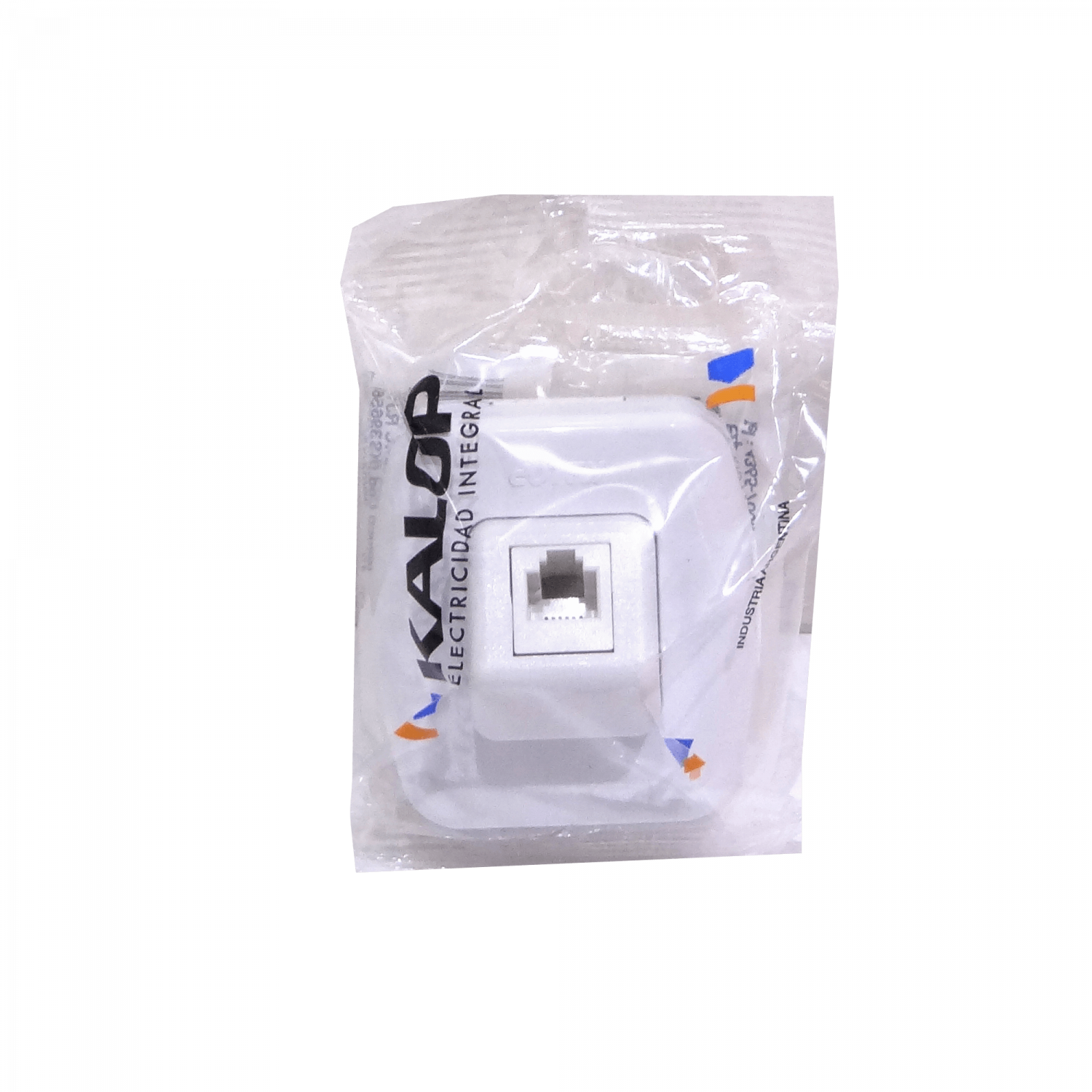 KALOP Roseta RJ11/RJ14 6P4C Telefono Sobrepuesta Tekna Blanca KS39656 2