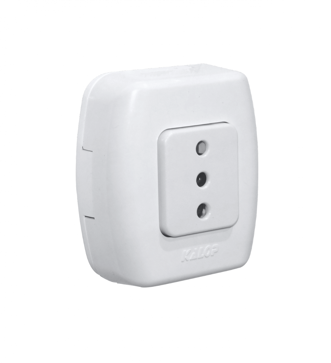KALOP 1-Enchufe Sobrepuesto Blanco con-Tierra Tekna KS39672 1