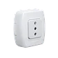 KALOP 1-Enchufe Sobrepuesto Blanco con-Tierra Tekna KS39672 - Miniatura 1