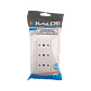 Enchufe de Pared KALOP 3 Tomacorrientes Sobrepuesto Blanco con Tierra Tekna KS39673 - Miniatura 1
