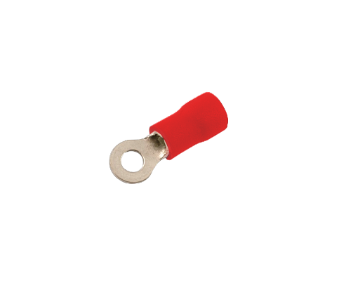 Ojo-3,2mm 0,5-1,5mm2-Cable 100-unids. Conector Rojo Aislado PVC 1