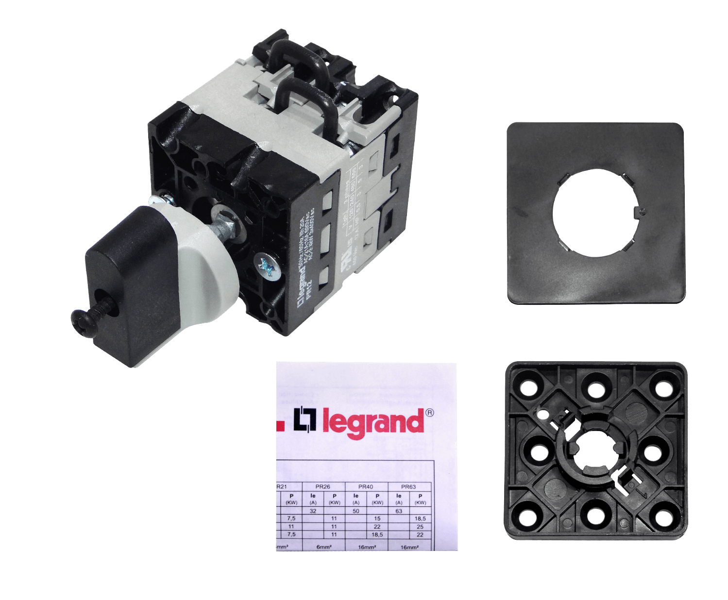 LEGRAND Conmutador de Fase Interruptor 1-0-2 16A 500V 3-pos 5