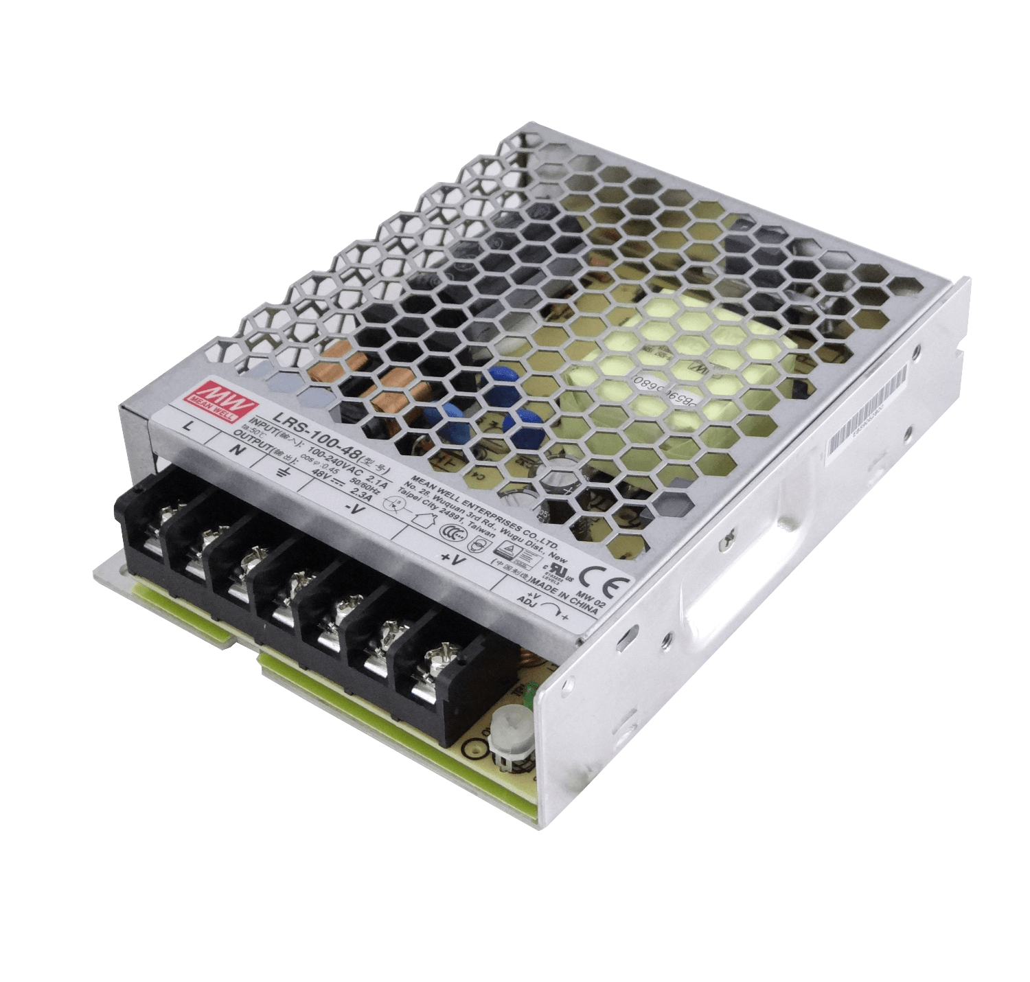 MEANWELL 110W 48V 2,3A Open-Frame Fuente-Poder 100-240VAC Ajustable 2