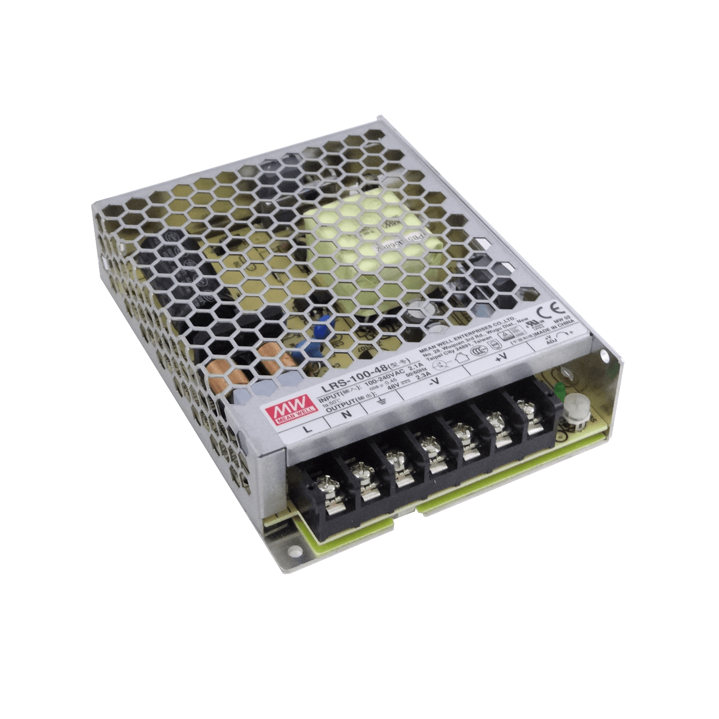 MEANWELL 110W 48V 2,3A Open-Frame Fuente-Poder 100-240VAC Ajustable 3