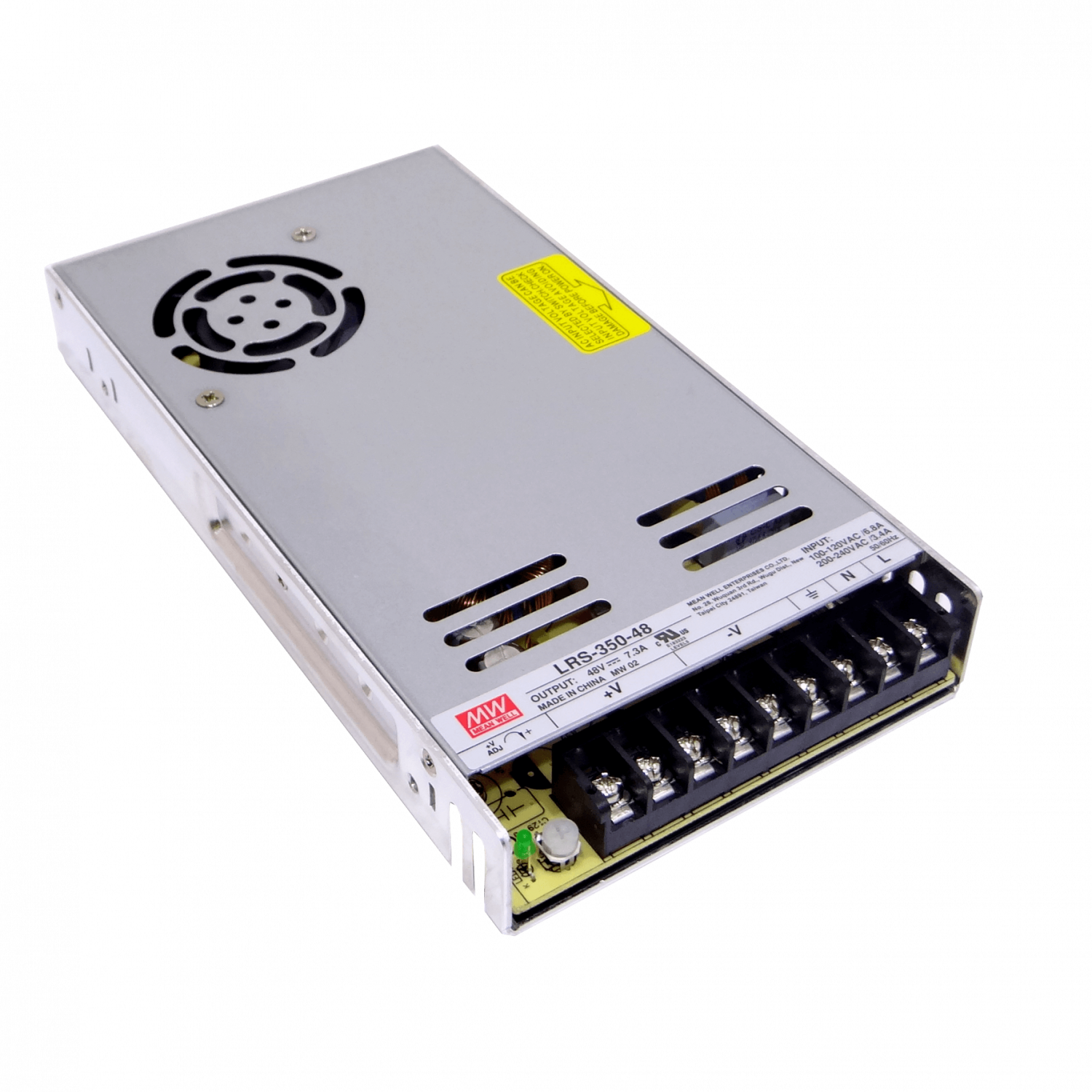 MEANWELL 350W 48V 7,3A Ajust. Metalica Regleta Fuente Poder c/Vent. 2