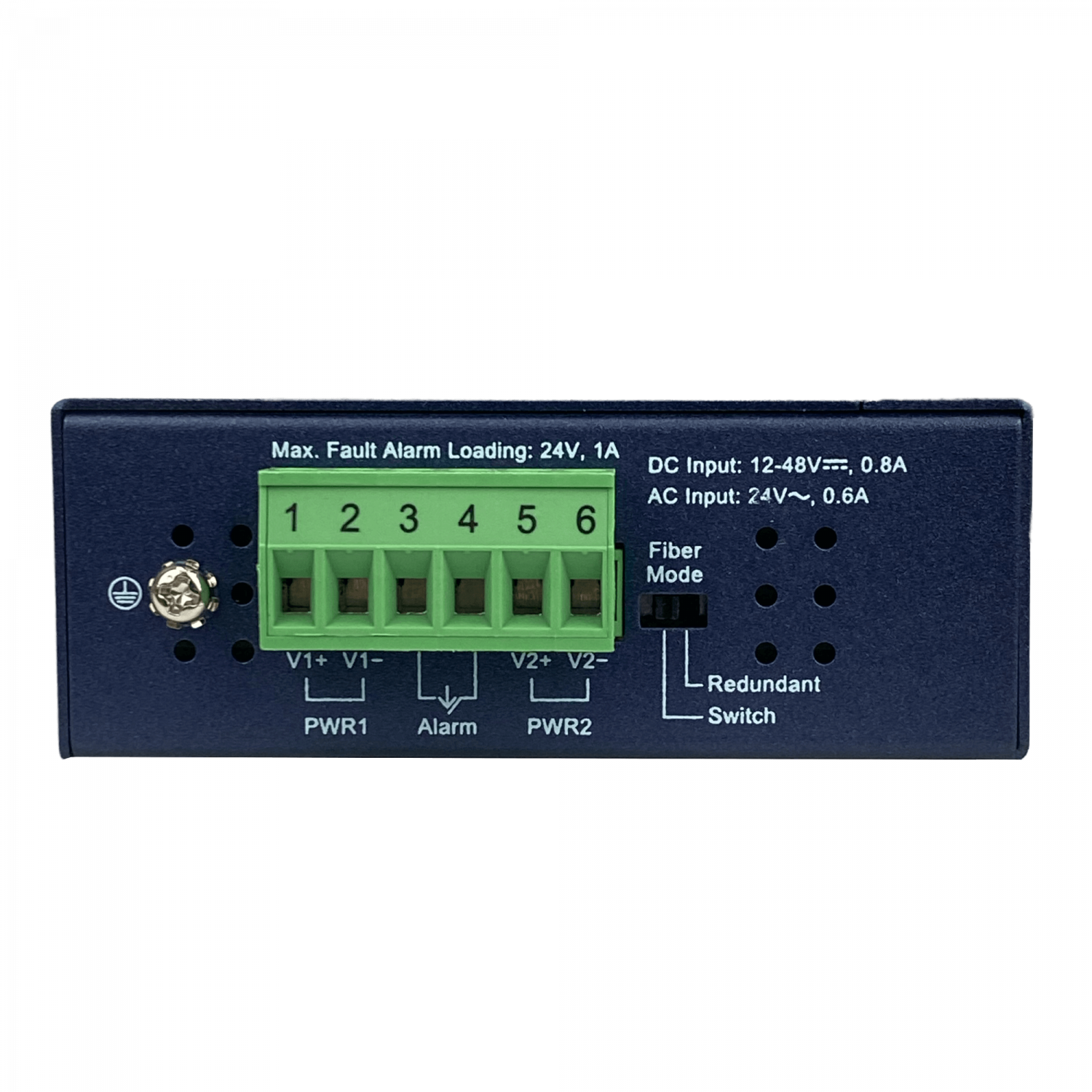PLANET 4-1000 2-SFP Switch Industrial no-Admin Riel-DIN 12-48VDC 24VAC 1