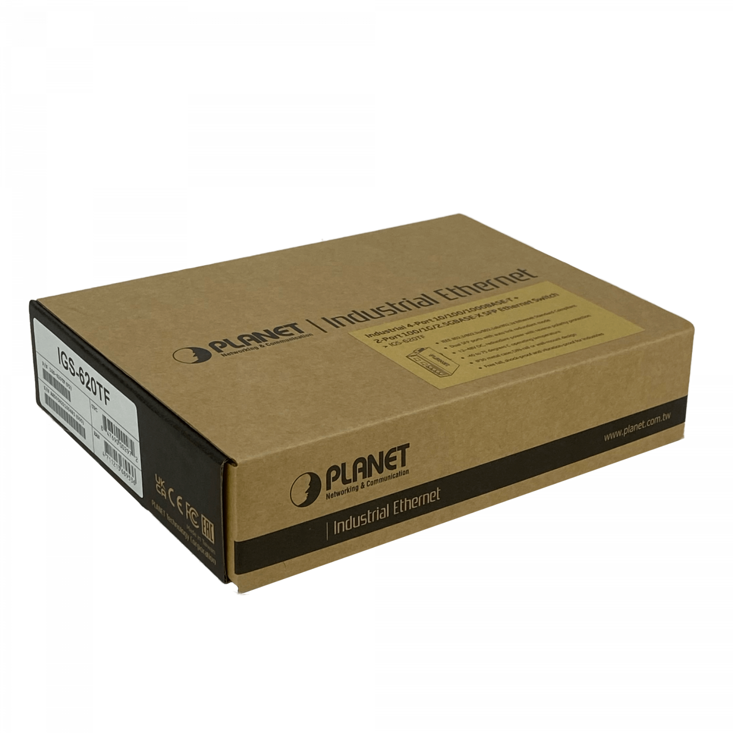 PLANET 4-1000 2-SFP Switch Industrial no-Admin Riel-DIN 12-48VDC 24VAC 2