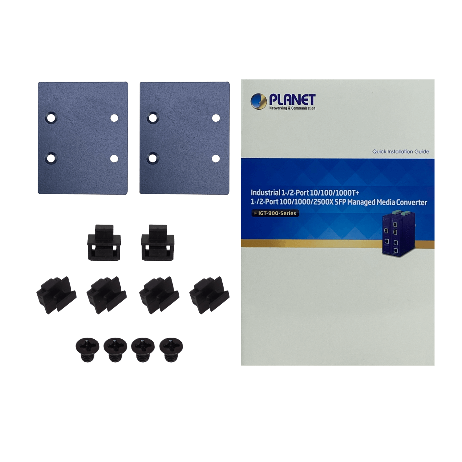 PLANET 4-1000 2-SFP Switch Industrial no-Admin Riel-DIN 12-48VDC 24VAC 5