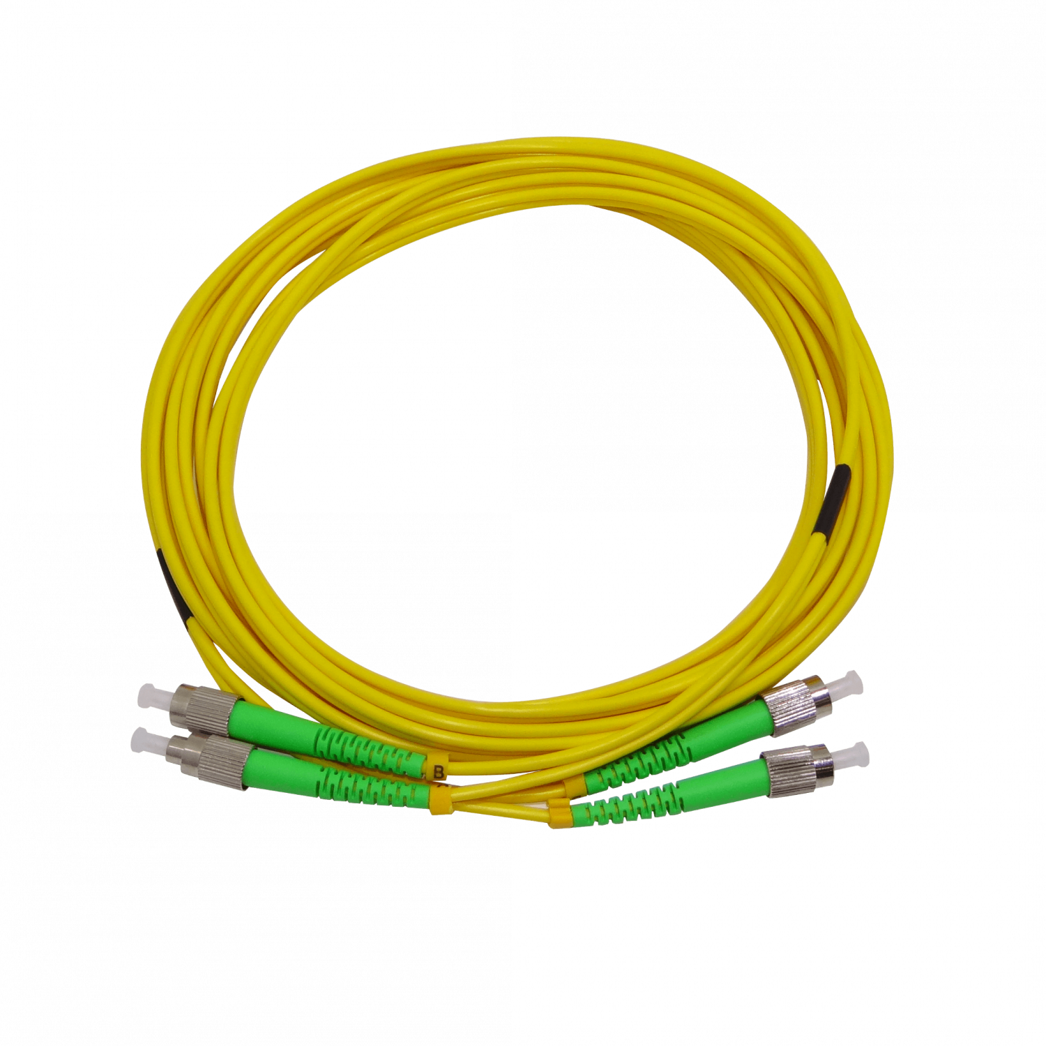 5mt FC/APC-FC/APC MonoModo SM Duplex Jumper Cable Fibra 9/125um 3mm 2