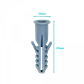 FERRETOOLS Tarugo 8mm 50-Unids. Plastico-PE Gris 8x40mm Tornillo-5x40 - Miniatura 3